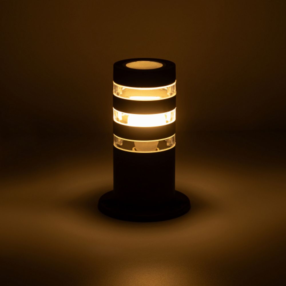 Светильник уличный напольный ЭРА «Адрия» GBF-102-BL-0200 230В Е27 max 30Вт IP54 210х132x90мм черный | Садово-парковые светильники