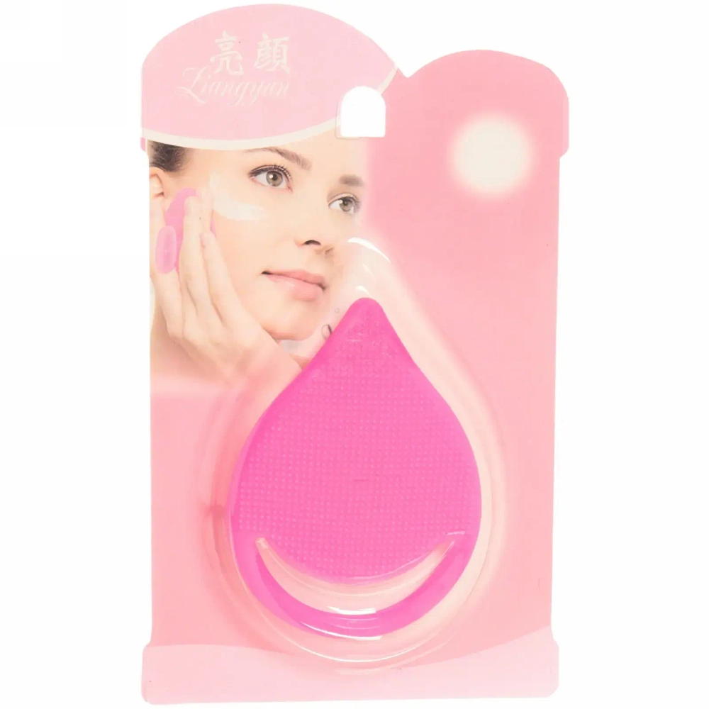 Спонж для умывания и бережного пилинга «Yuoki - Toki», капля, цвет розовый, 6*8,5см