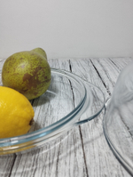 Кастрюля БОРКАМ круглая стекл кр 1,45л 59023