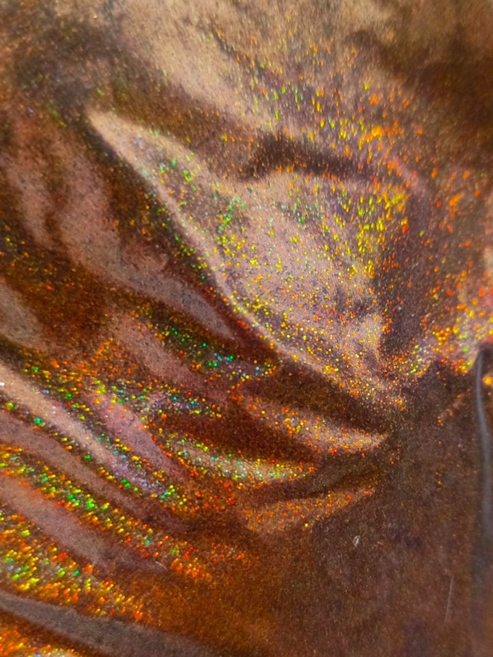 Блёстки Глиттеры 811-1.0мм - Красно-коричневый голографик - универсальные