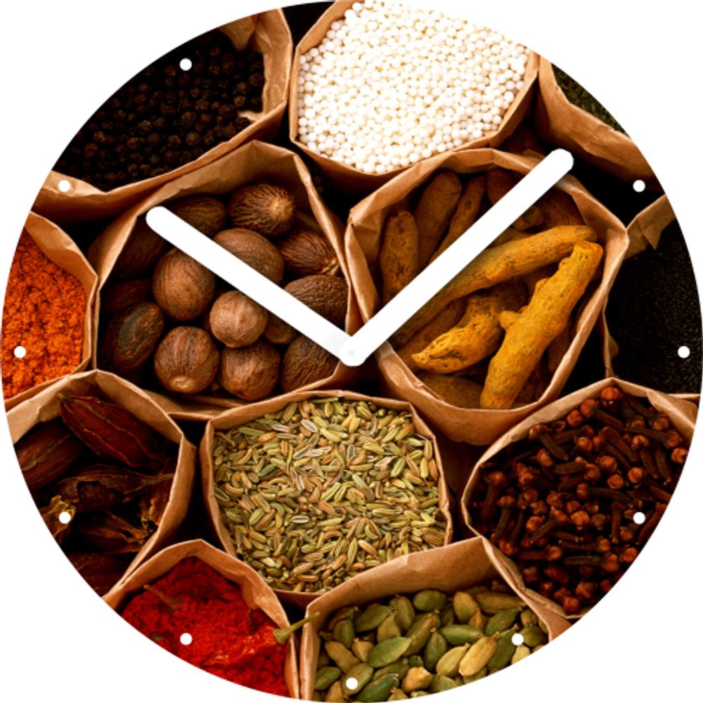 Innova Часы W09670 Специи , круглые, стекло, диаметр 30 см | Innova