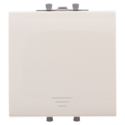 Кнопка одноклавишная модульная, "Avanti", "Ванильная дымка", 2 модуля