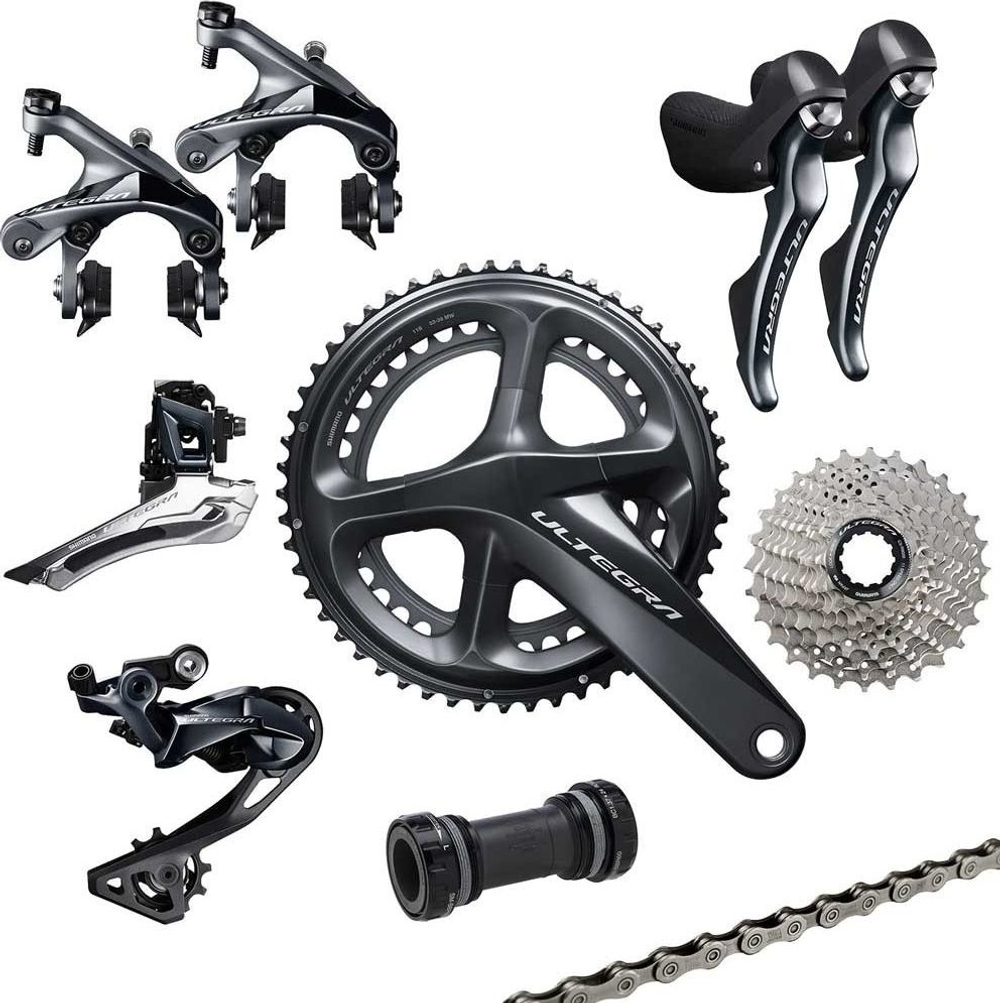 Группсет Ultegra R8020 с клещевыми тормозами 170 мм 52x36T 11-30
