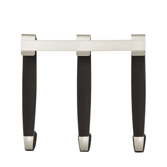 Вешалка надверная schnook, 23 см, черная-никель, 3 крючка