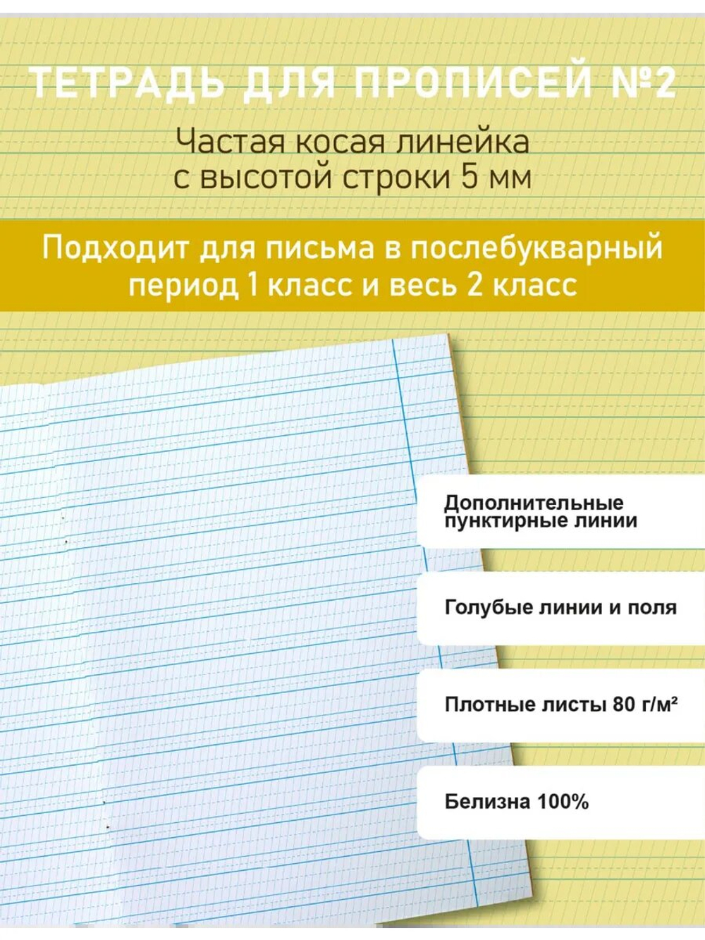 Набор тетрадей для прописей №2, 20 шт