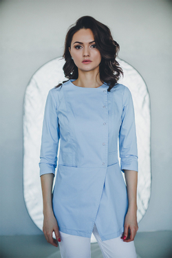 Блуза женская м272 сансара голубой1112