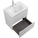Тумба с раковиной BelBagno 60 UNO-MINI-600-2C-SO-BO+BB-8099-3-60 Bianco Opaco