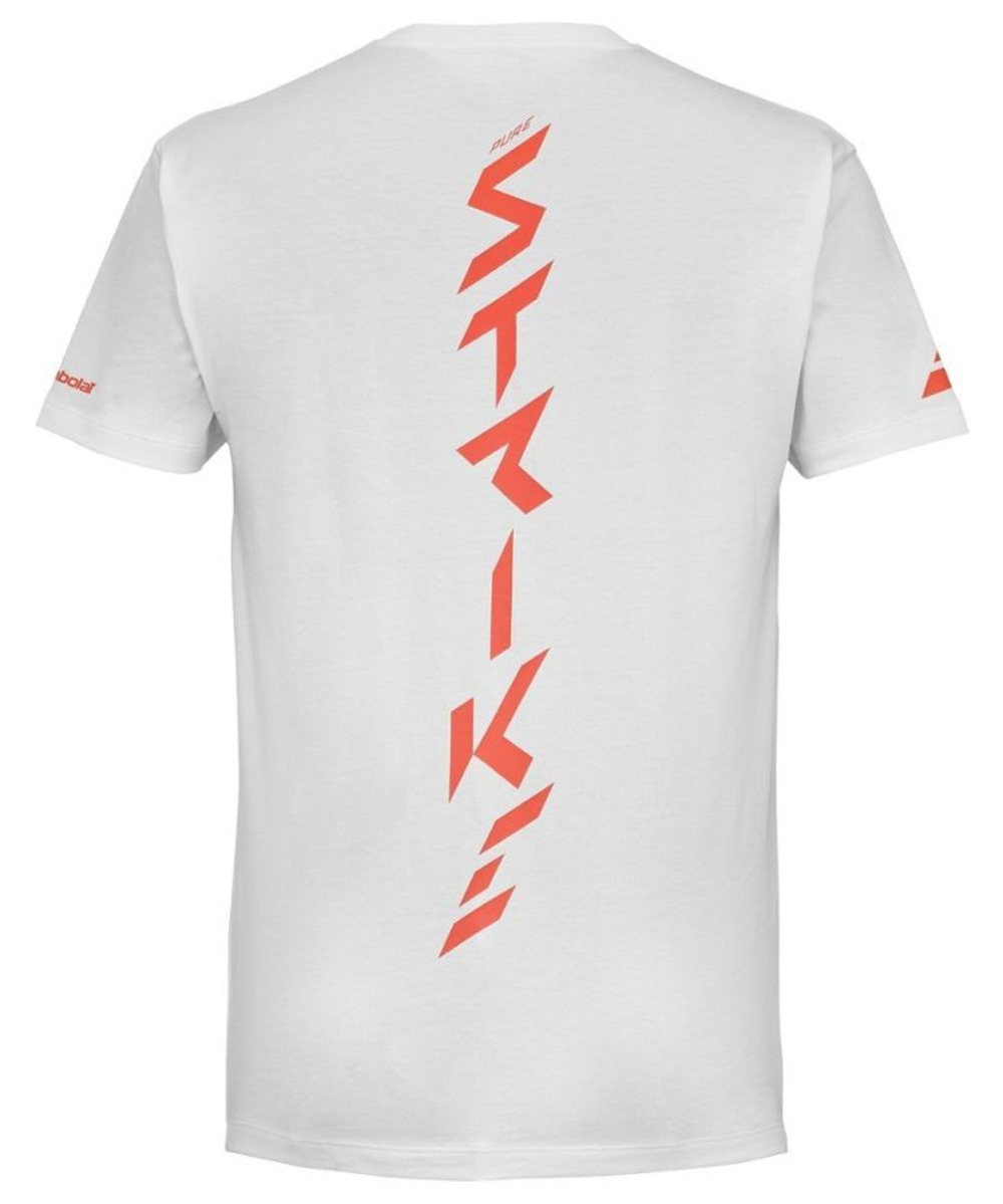 Детская теннисная футболка Babolat Strike Cotton T-Shirt Jr - White