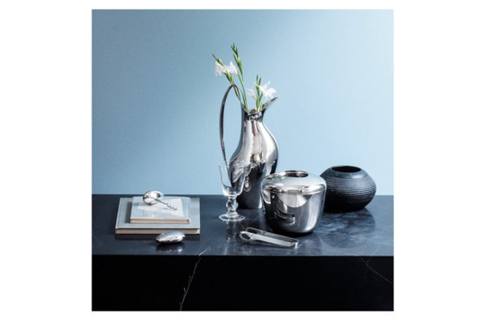 Ведерко и щипцы для льда 15см Georg Jensen Скай