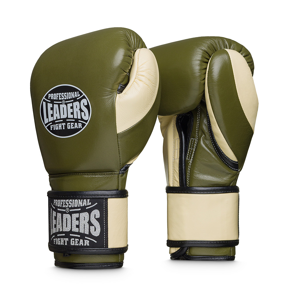Боксерские перчатки Leaders LS Fancy OLV/CR