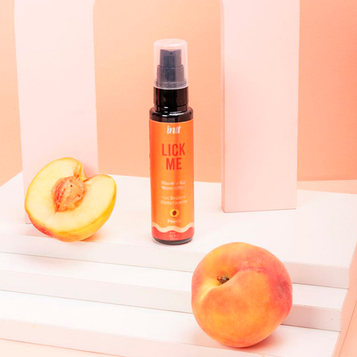Гель с согревающим эффектом и ароматом персика INTT Lick Me 50мл