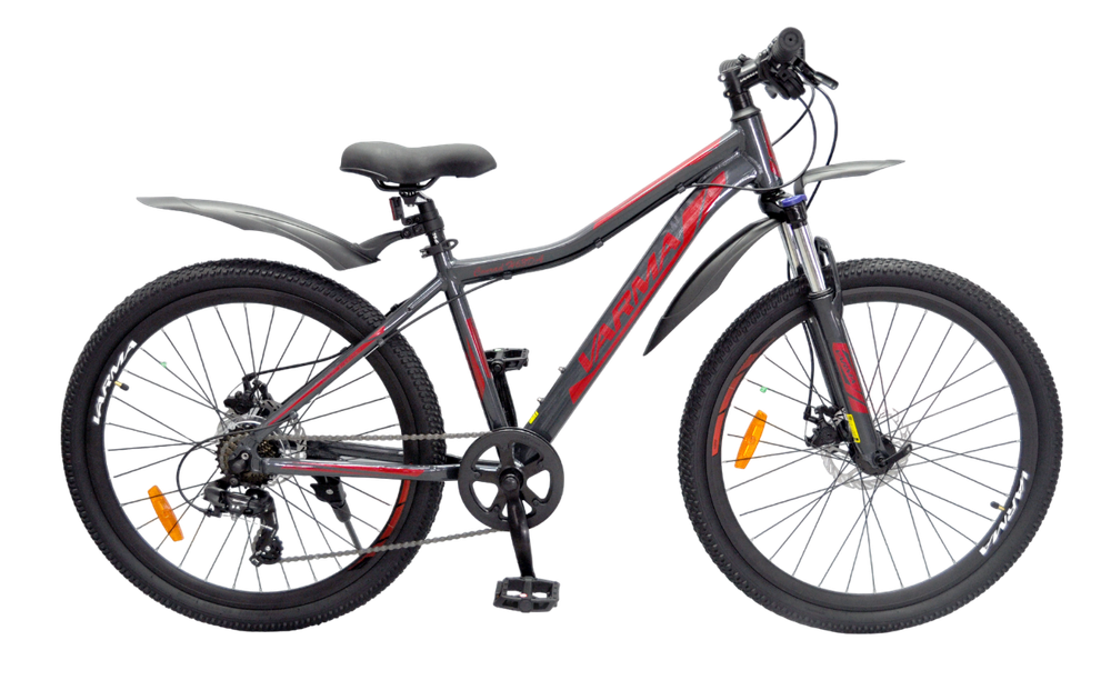 Вело 26" VARMA CONRAD H63DA 26" р.16 серо-красный 7ск. 2024+