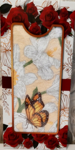 Полотенце махровое "БЕЛЫЕ ЛИЛИИ-2", 70*140 см, 100% хлопок, Китай, в подарочной упаковке.