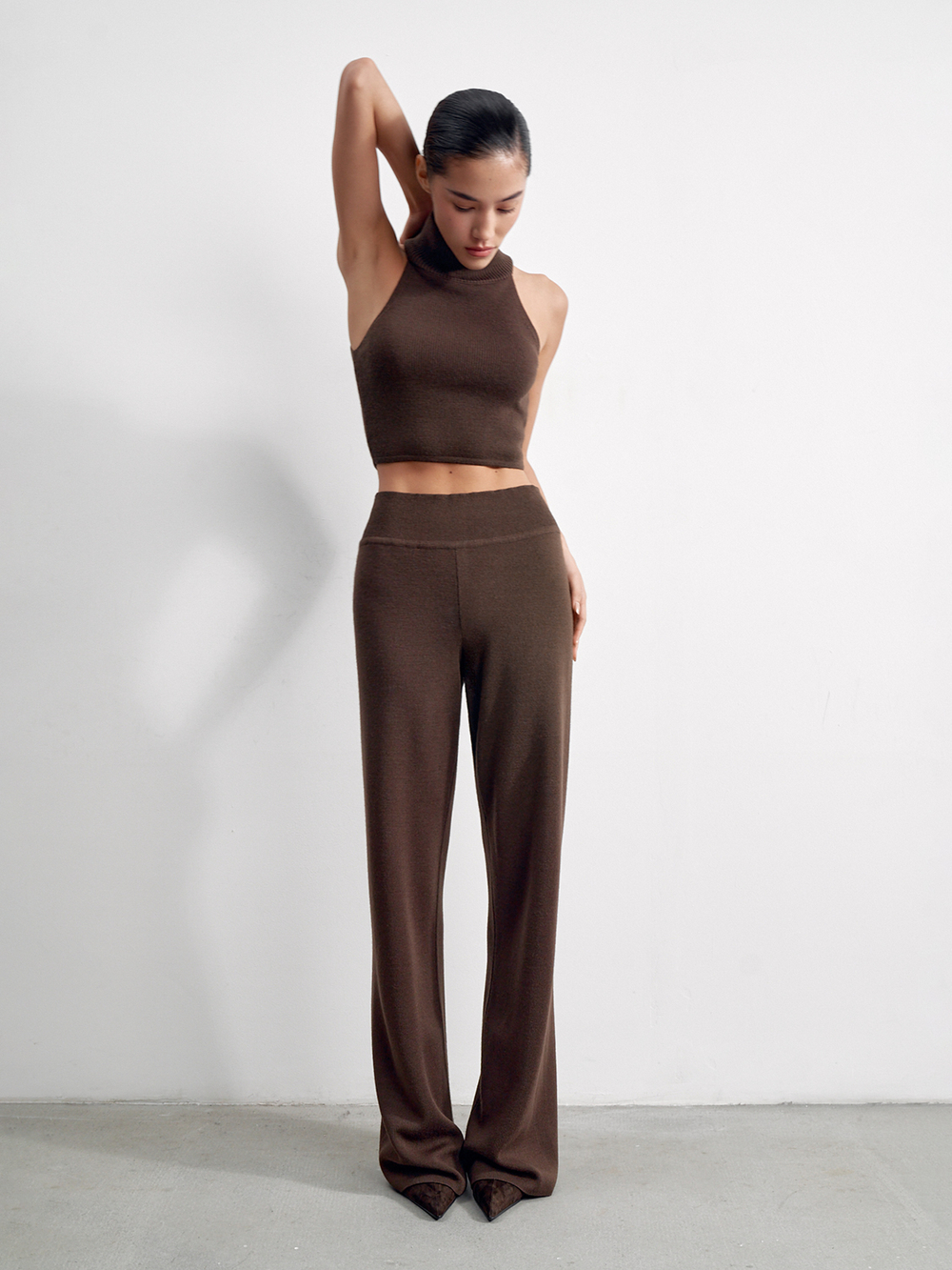 Кроп-топ AMUSE, шоколадный