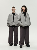 Zip-Up Sweatshirt Grey