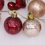 Набор украшений «Волшебное сияние» 4 см (13 предметов), рубин/шампань