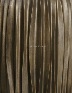 Кашпо TREEZ Effectory - Metal - Высокий конус Design Wave - Чернёная бронза