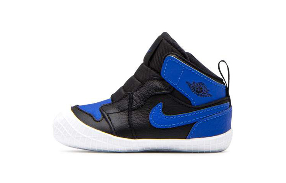 TD Baby Air Jordan 1 Crib Bootie Mid-top Basketball shoes Blue