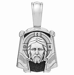 Икона нательная Спас Нерукотворный. Серебро 925°