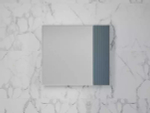 Зеркальный шкаф «Стокгольм» 80 см графит софт