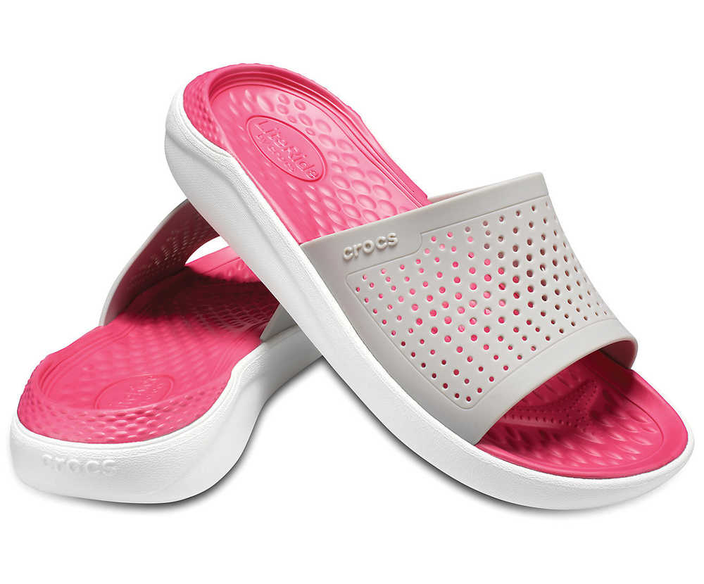 Шлепанцы CROCS LiteRide Slide Pearl White/White