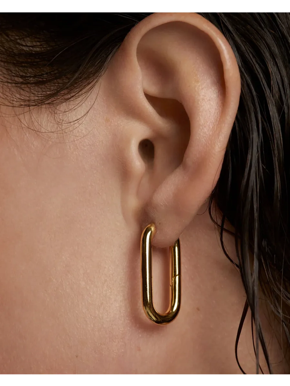 Серьги Beat Hoop Латунь покрытая золотом 750 пробы