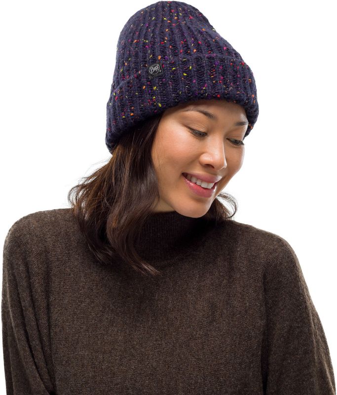 Шапка вязаная с флисом Buff Hat Knitted Polar Kim Night Blue Фото 2