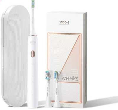Электрическая зубная щетка SOOCAS X3U (3 насадки+кейс) White