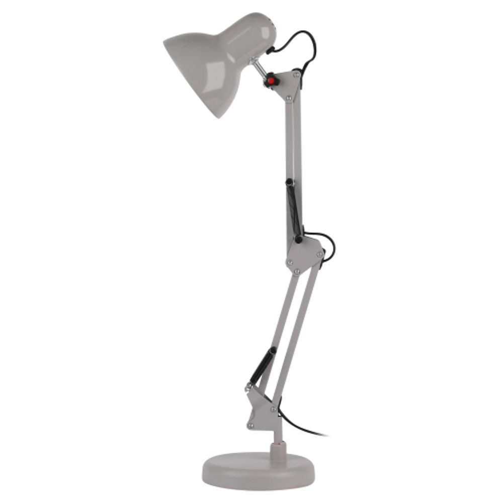 Настольный светильник ЭРА N-214-E27-40W-GY серый | Настольные светильники под лампу