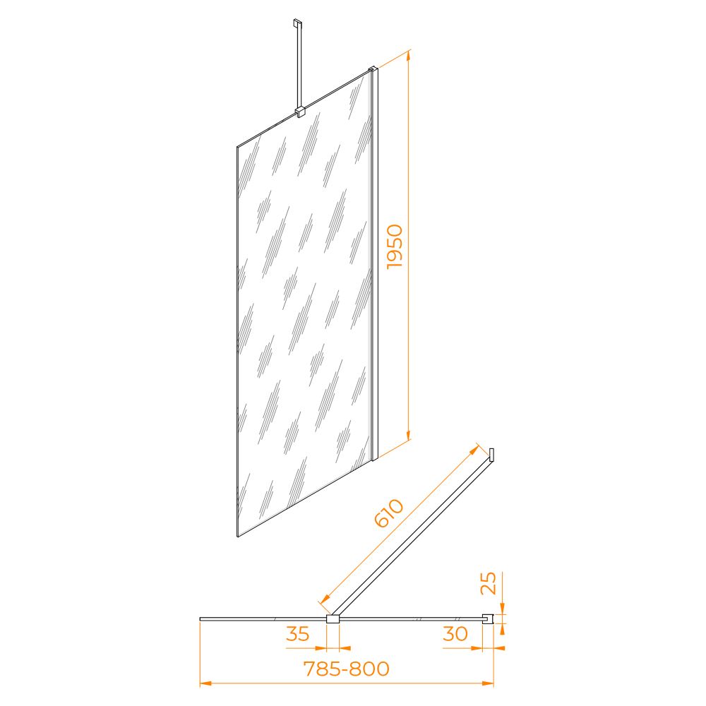 Боковая панель RGW Z-14 (Прозрачное, 800)