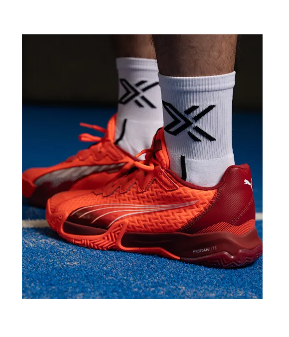 Puma Nova Elite Красный-Темно-малиновый-Белые Кроссовки 2025