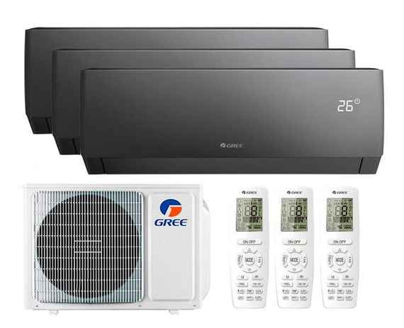 Мульти сплит-система Gree 3 x GWH09AGCXB-K6DNA4F/I / GWHD(24)NK6OO (LCLH)