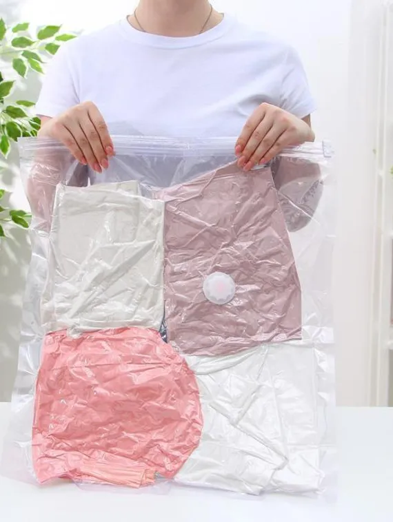 Вакуумный пакет для хранения одежды «Лаванда», 50×60 см, ароматизированный, прозрачный