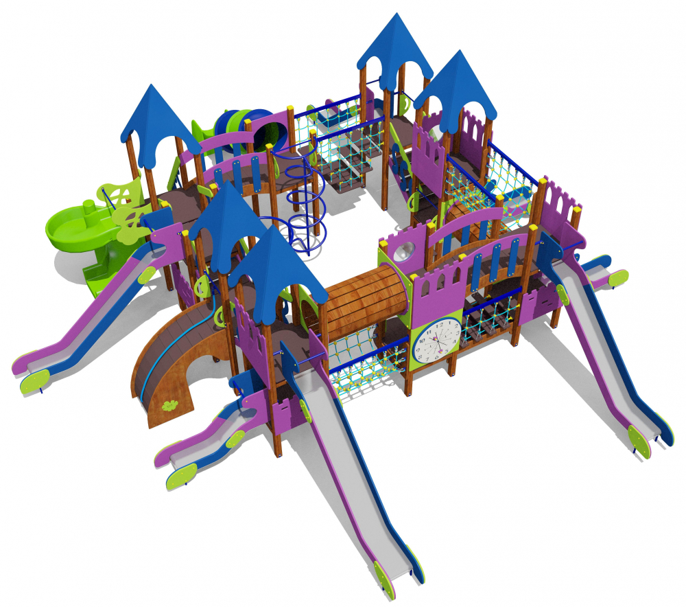 Игровой комплекс для детей 6-12 лет для уличной площадки