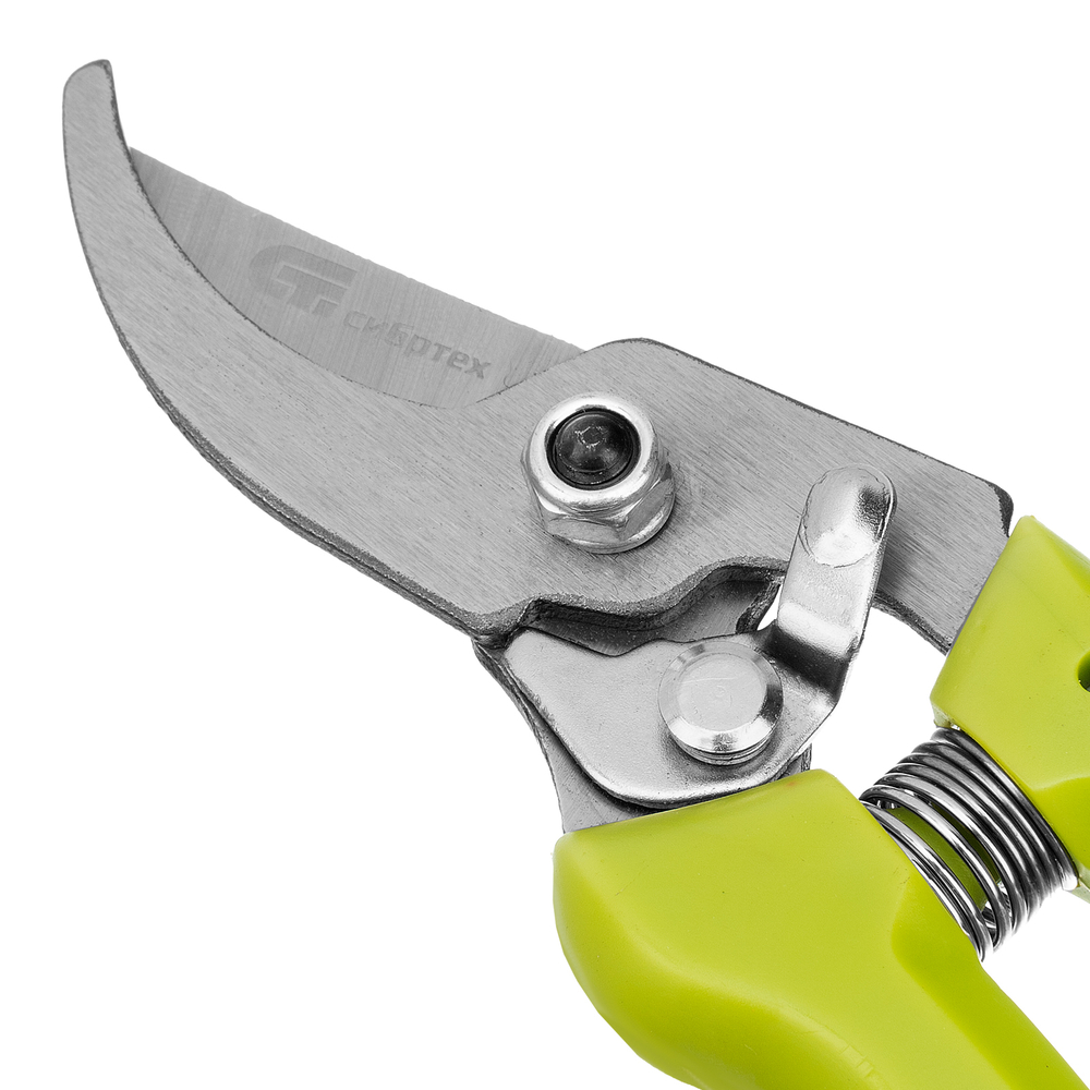 Секатор прямого реза, 185 мм, пластиковые рукоятки, Сибртех 60493