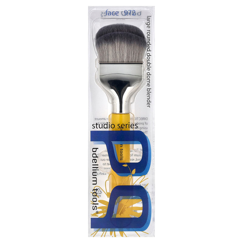 Bdellium Tools, Studio Series, кисть для растушевки, большая, с завитками и двойной крышкой, для лица 972, 1 шт.