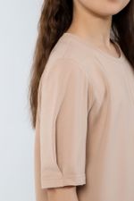 Фуфайка (футболка) для девочки Гретта-4 Виотекс БЕЖЕВЫЙ