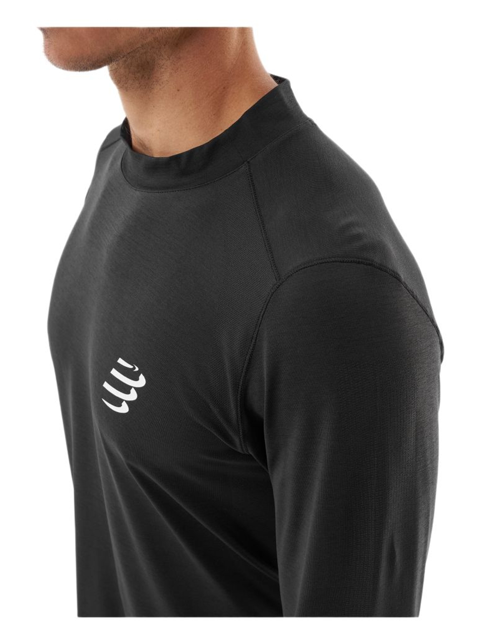 Теннисная футболка Compressport Performance Long Sleeve - black