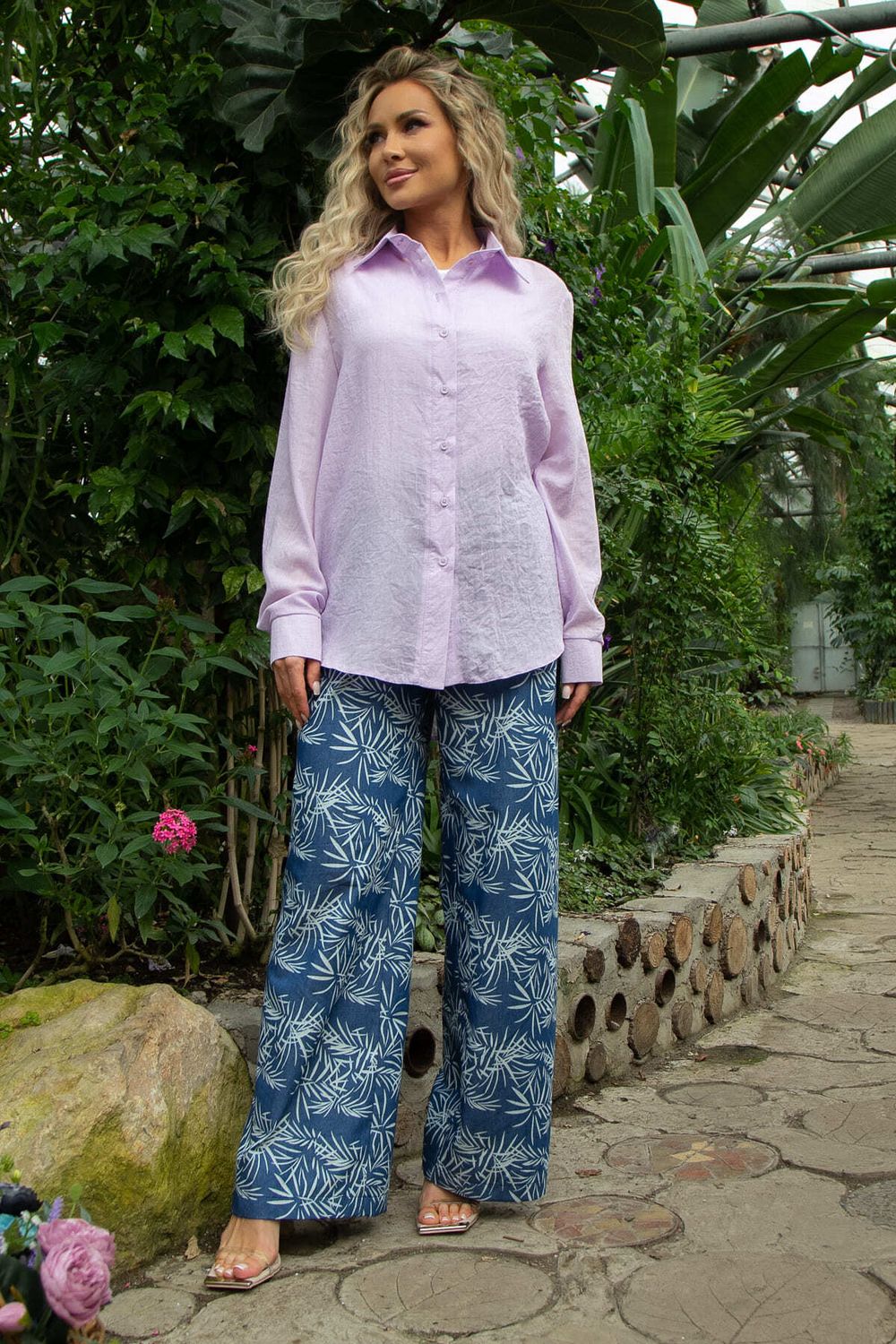 Рубашка Воздушное настроение (лаванда) Б13486-7М LT Collection