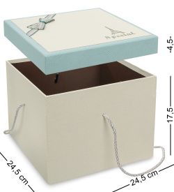 Packing Symphony WF-83-B Набор коробок из 3шт «Квадрат» цв.беж./голуб.