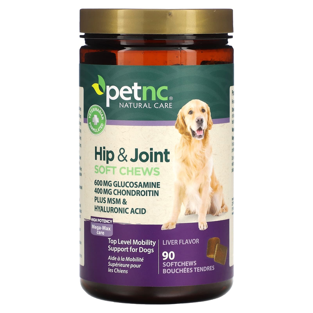 petnc NATURAL CARE, Для бедер и суставов, высокая эффективность, печень, 90 жевательных таблеток