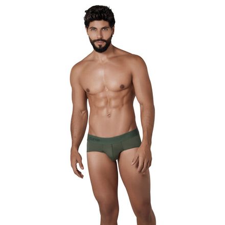Мужские трусы брифы зеленые Clever Moda BASIS CLASSIC BRIEF 131010