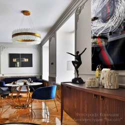 Люстра Cloyd CADANCE-A C1 / Ø80 см - латунь (арт.10333)