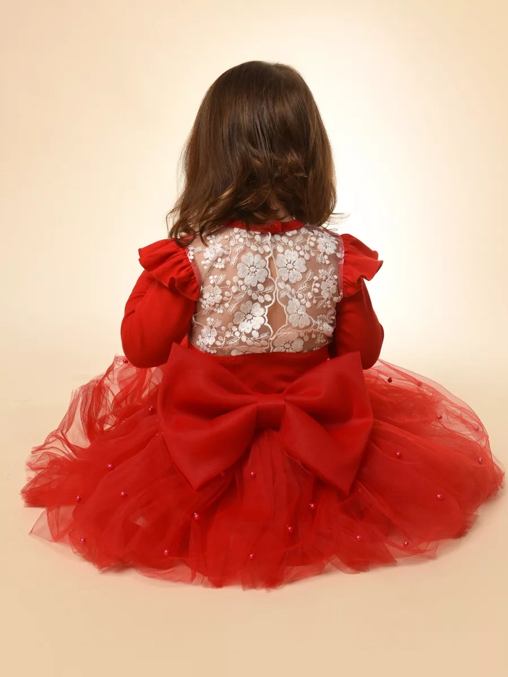 Юбка-пачка фатиновая с бусами