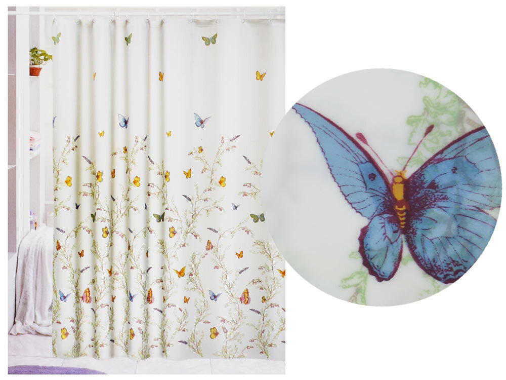 Штора для ванной 180*180см Лето