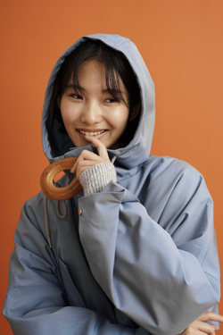 Парка утепленная, Индиго