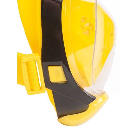 Маска детская полнолицевая Sargan Галактика премиум черная/желтая