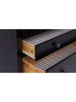 IKEA Шкаф с 3мя ящиками HEMNES стекло/стекло, 198х90х37, белый/св-коричневый, из массива дерева, КЫМОР (ХЕМНЭС ИКЕА), массив сосны