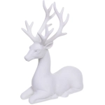 Фигурка новогодняя «Северный олень» 19.5*8*25 см, Белый