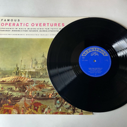 Винтажная виниловая пластинка LP Сборник Классической Музыки Моцарт, Gluck, Россини, Глинка, Вагнер, Famous Operatic Overtures (Чехословакия 1964)